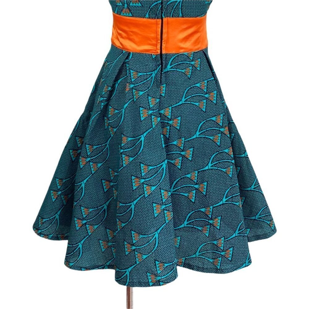 African inspired print A-line dress - Picture 7 of 8